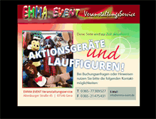 Tablet Screenshot of emma-event.de
